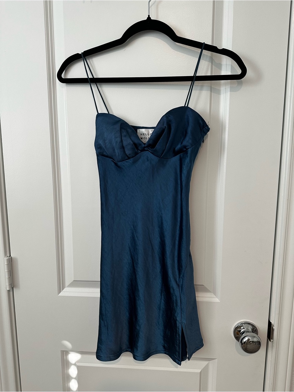 Hello Molly Satin Slip Mini Dress